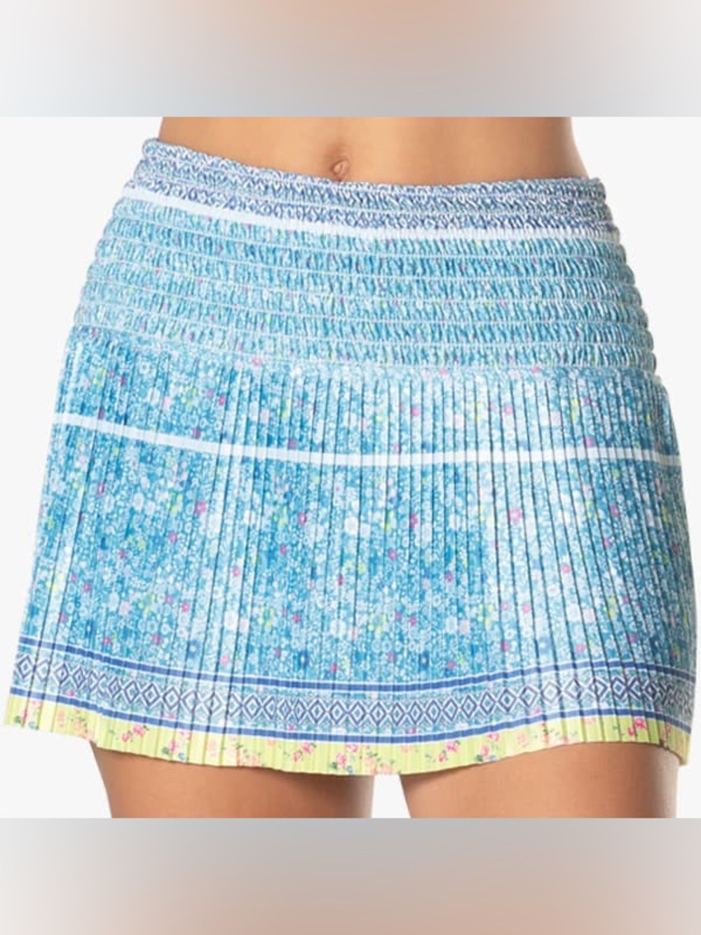 Lucky in Love Primrose Smocked Tennis Skirt